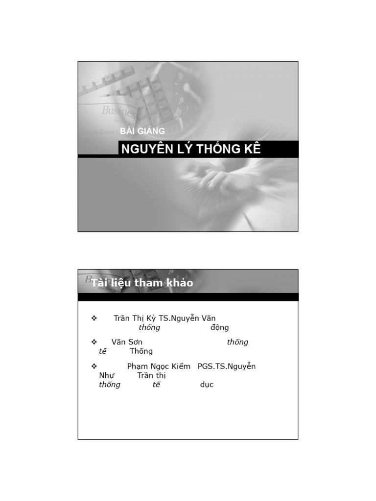 Nguyen Ly Thong Ke - SV | PDF