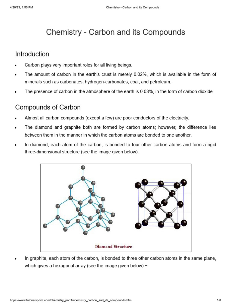 Chemistry carbon and its compounds pdf carbon alkene