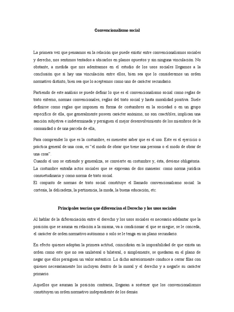 Convencionalismo Social Norma (Social) Moralidad