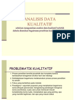 Analisis Data Kualitatif Presentase