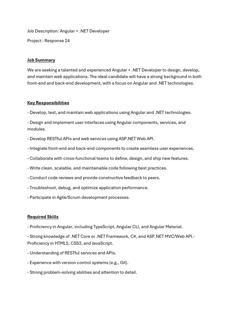 Angular Response 24 | PDF