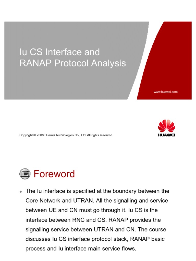 Owa330020 Ranap Protocol Analysis (Iu CS) Issue3.0 | PDF | Asynchronous ...