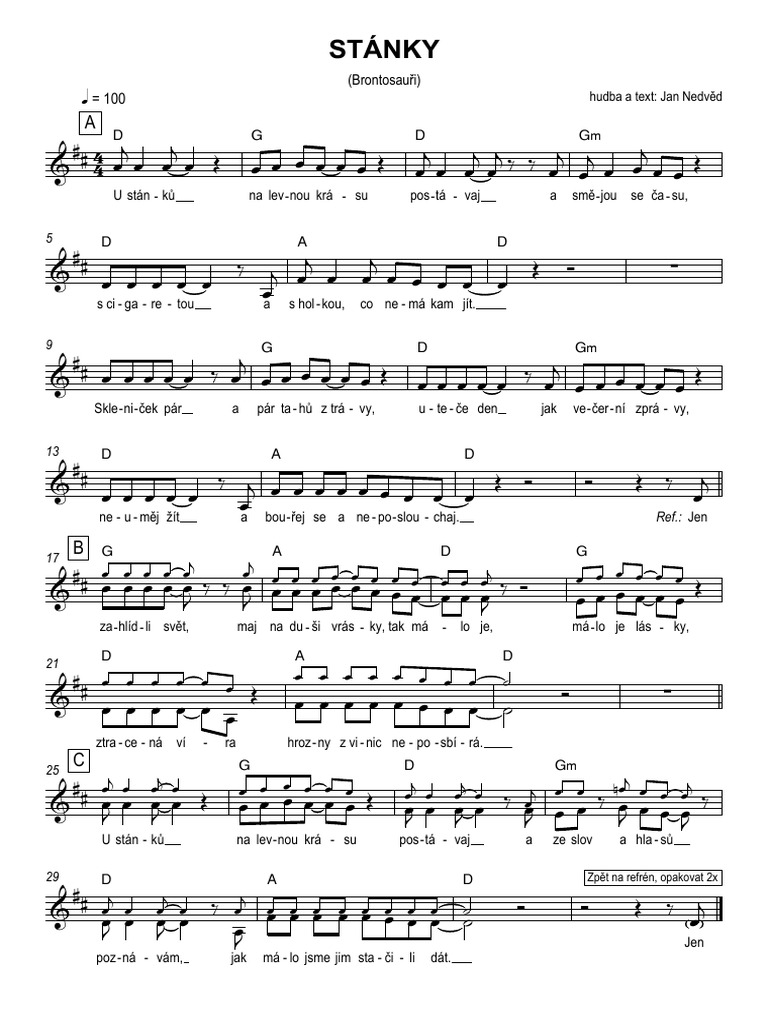 Stánky - Full Score | PDF