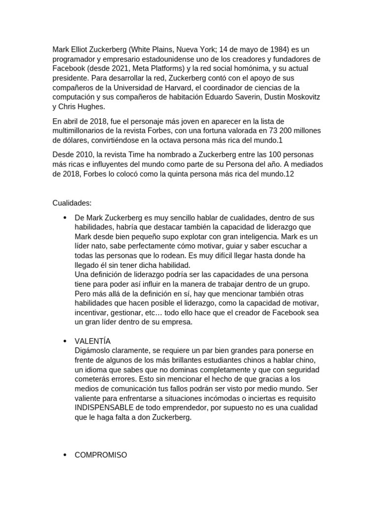 Mark Elliot Zuckerberg Pdf