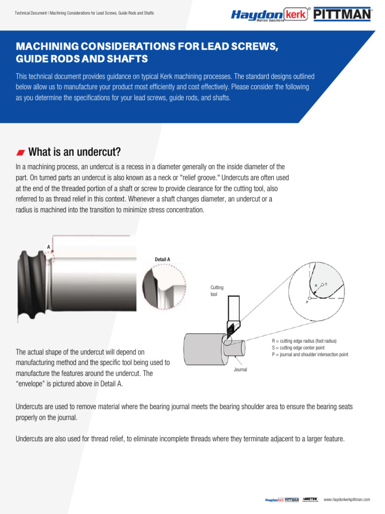 Relief Groove Undercut | PDF