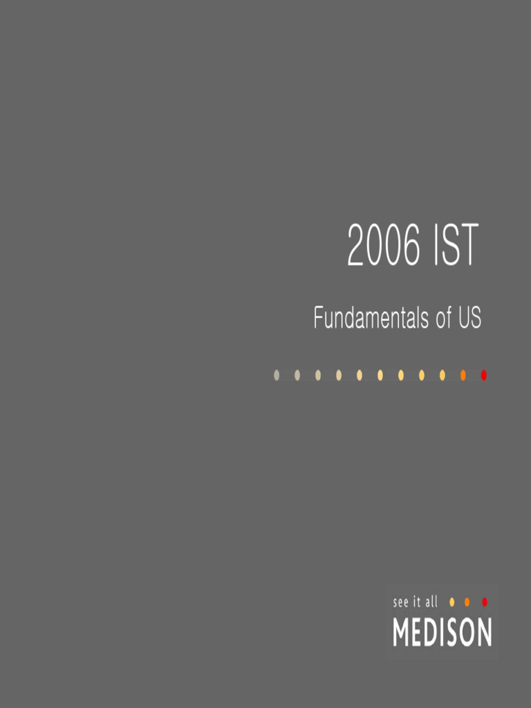 2006 IST - Manual - 00 - Fundamentals of US | PDF