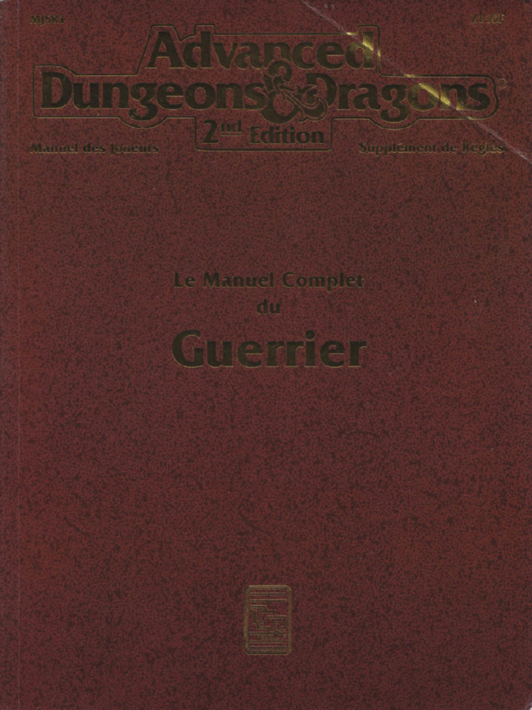 AD&D2 - Manuel Complet Du Barbare