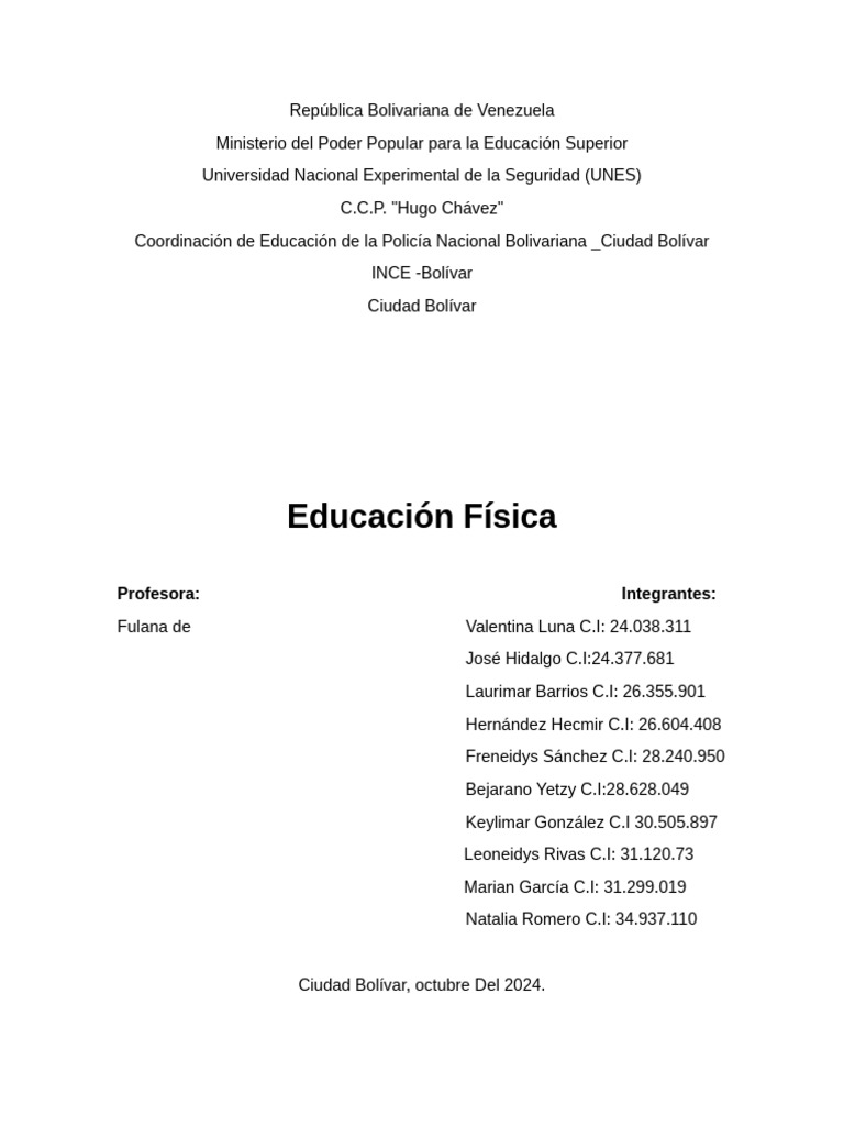 Educacion Fisica Pdf