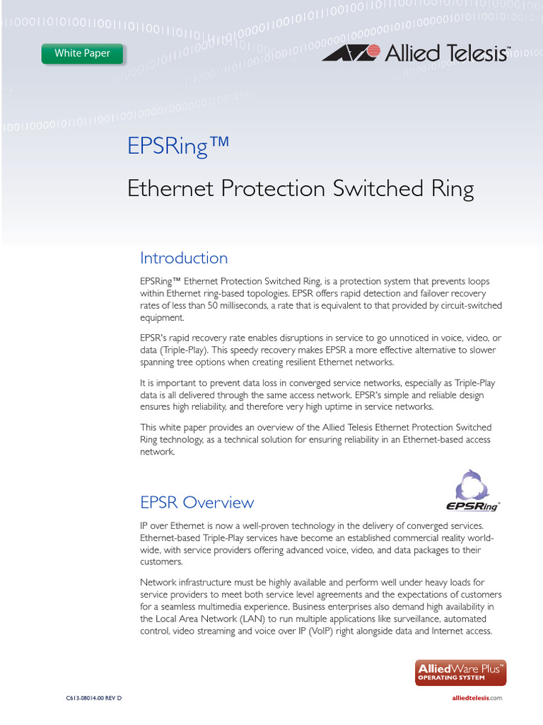 Epsr White Paper Revd1 | PDF