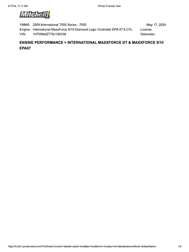 MaxxForce Engine Wiring Diagram | PDF