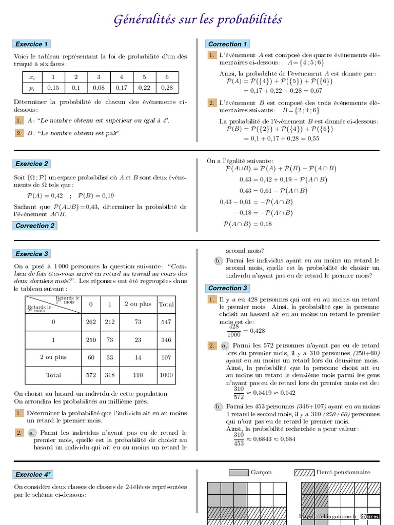 Probas 1 | PDF