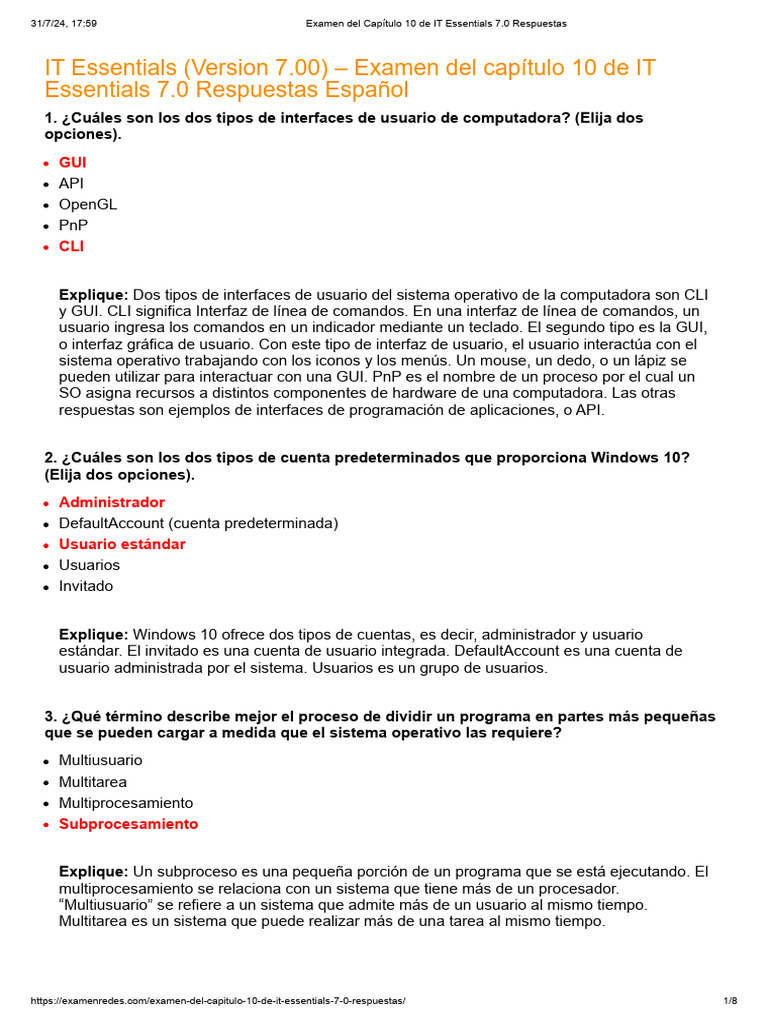 Examen del cap tulo 10 de it essentials 7 0 respuestas pdf