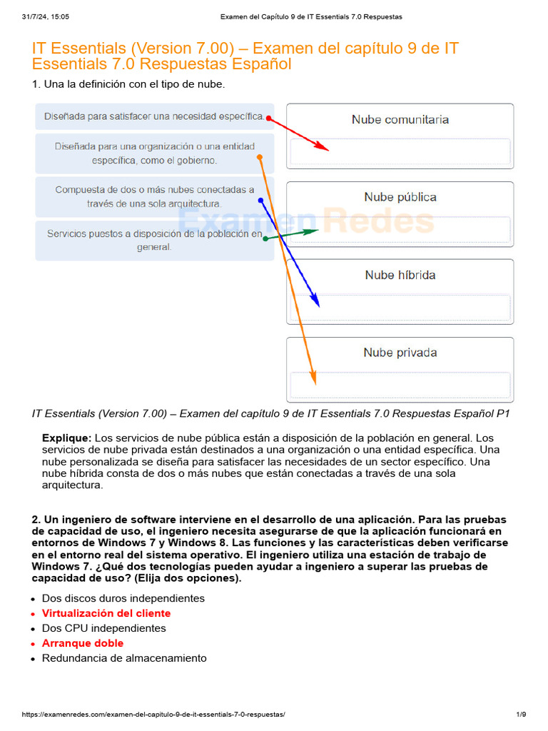Examen del cap tulo 9 de it essentials 7 0 respuestas pdf