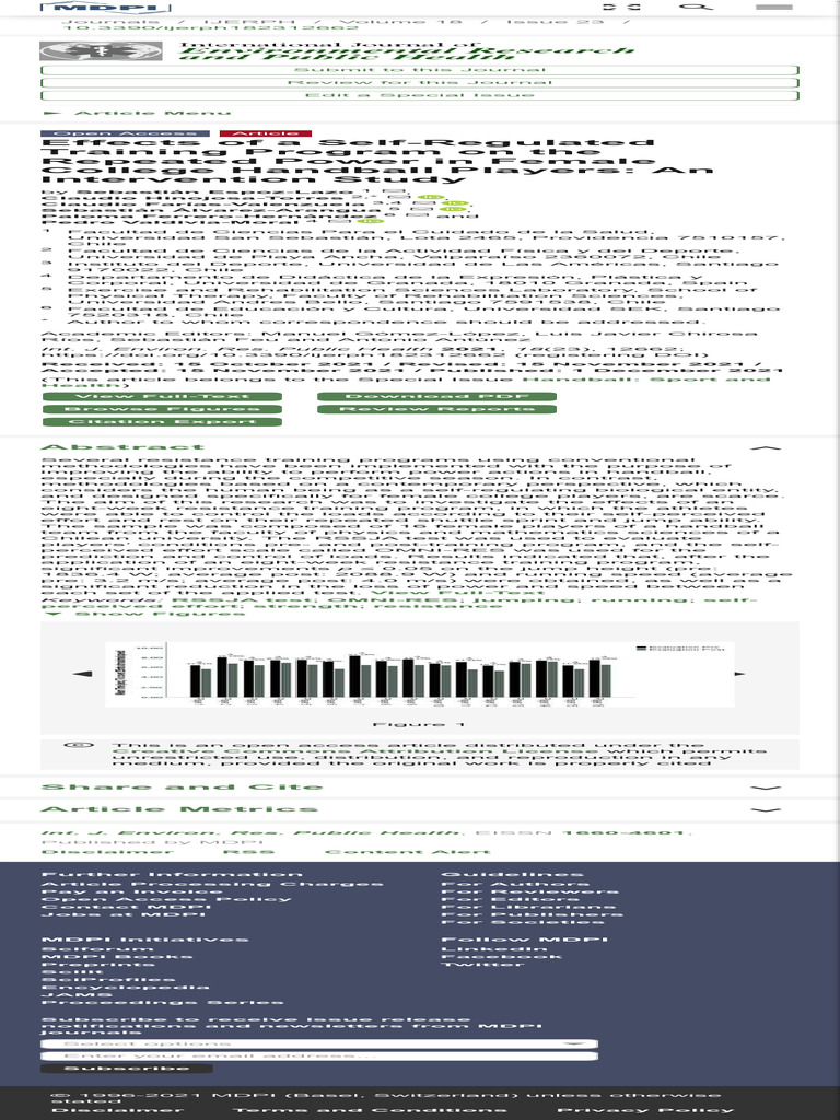 IJERPH Free Full-Text Effects of A Self-Regulated Training Program On ...