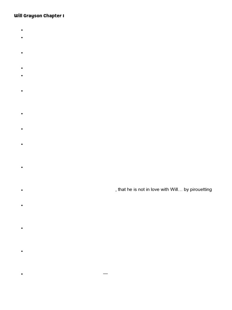 Will Grayson Summary PDF