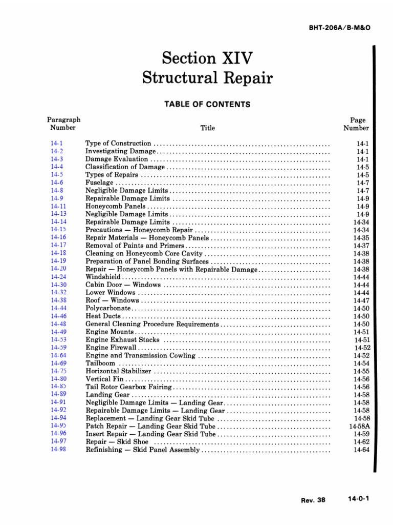206 MO S14 Structural Repair | PDF