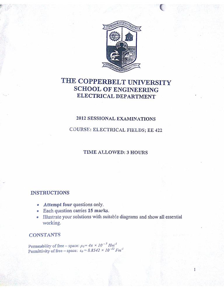 Ee 422 Sessional (2012) | PDF
