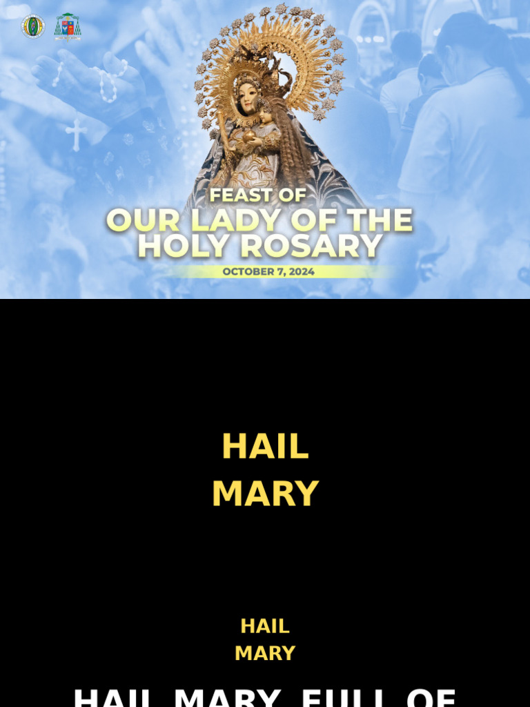 Feast of Our Lady of The Holy Rosary Sasp 2024 | PDF