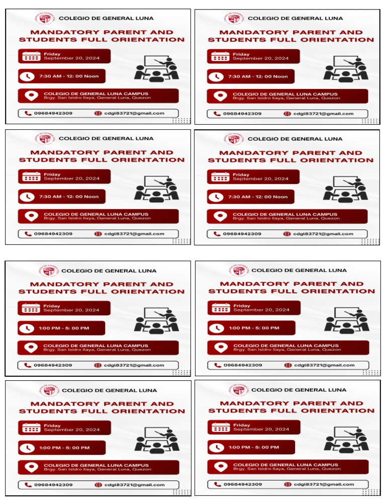 Notice For Orientation | PDF