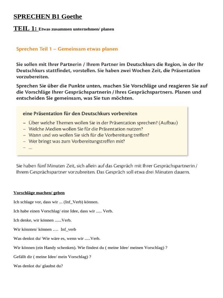 Sprechen B1 Pdf