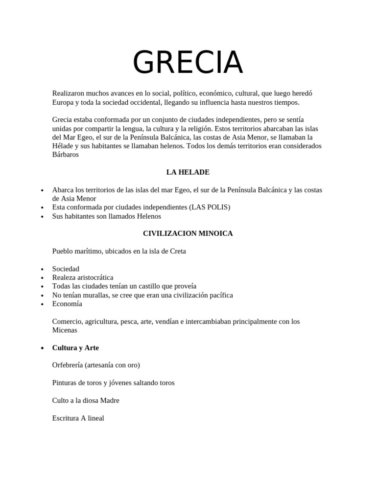 Historia y Cultura de la Antigua Grecia | PDF | Classics
