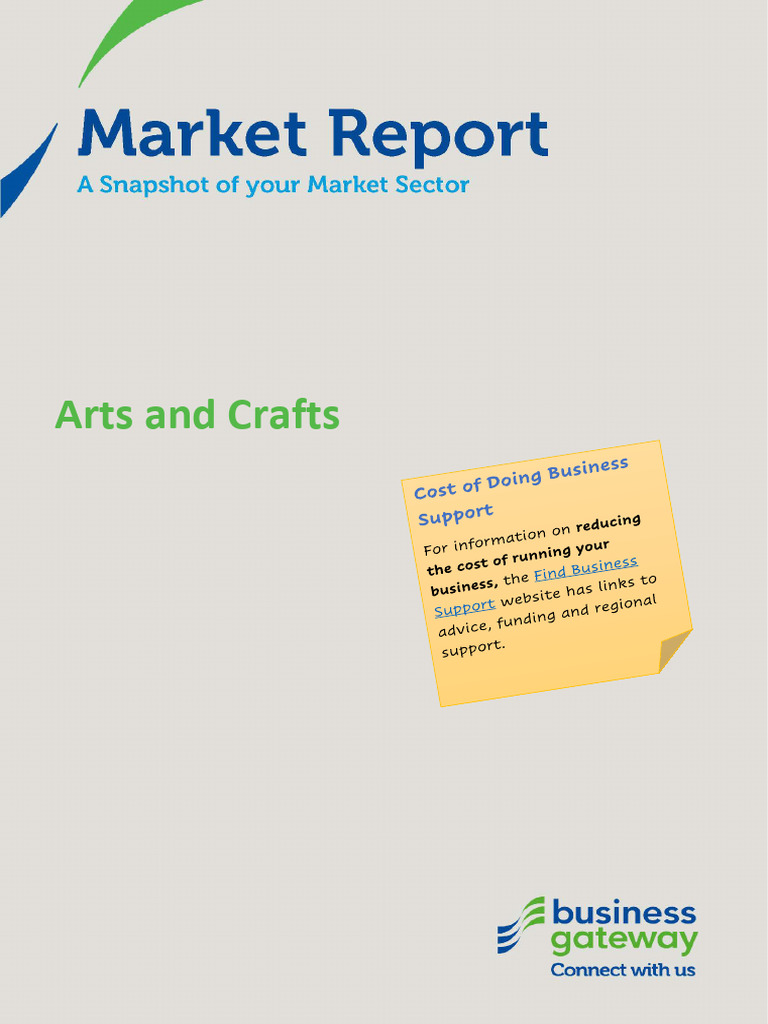 Market Report Arts and Crafts August 2023 | PDF | Business | Social Science