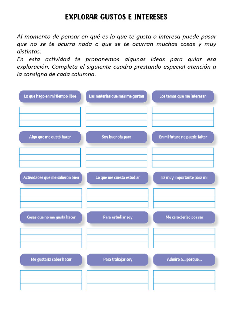 Ejercicios de Autoconocimiento Personal | PDF
