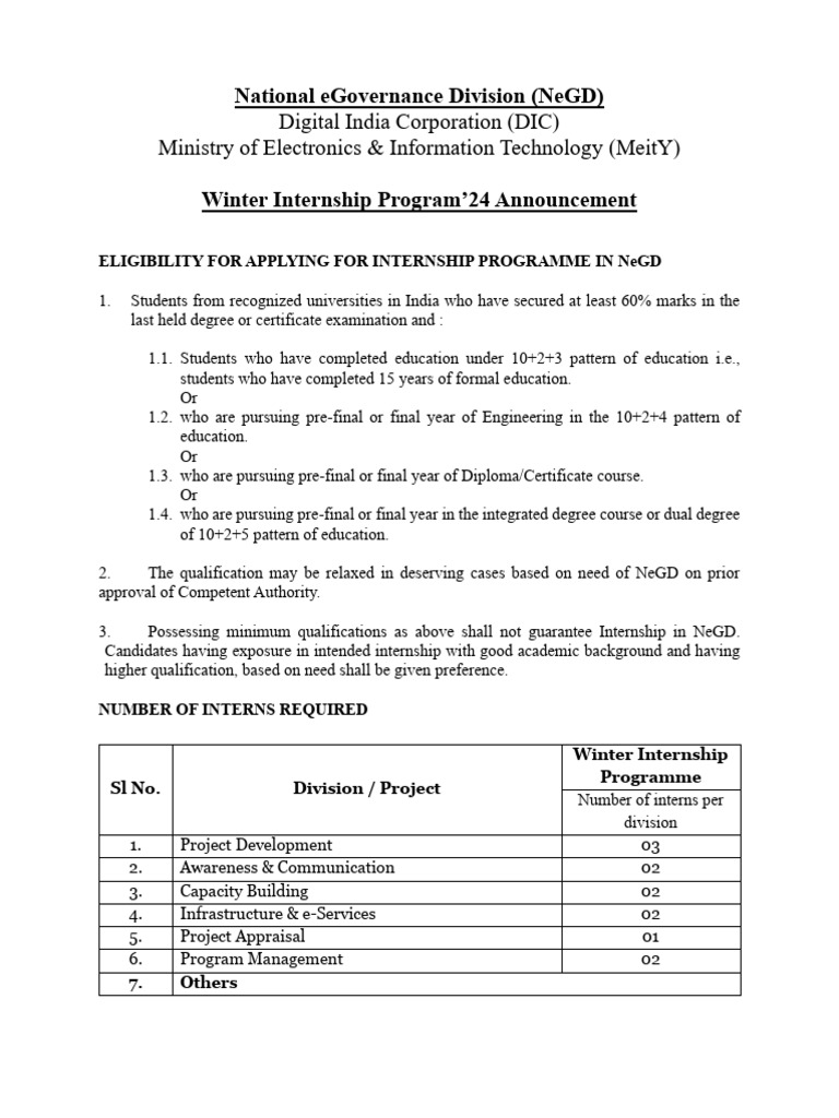 Internship Program | PDF