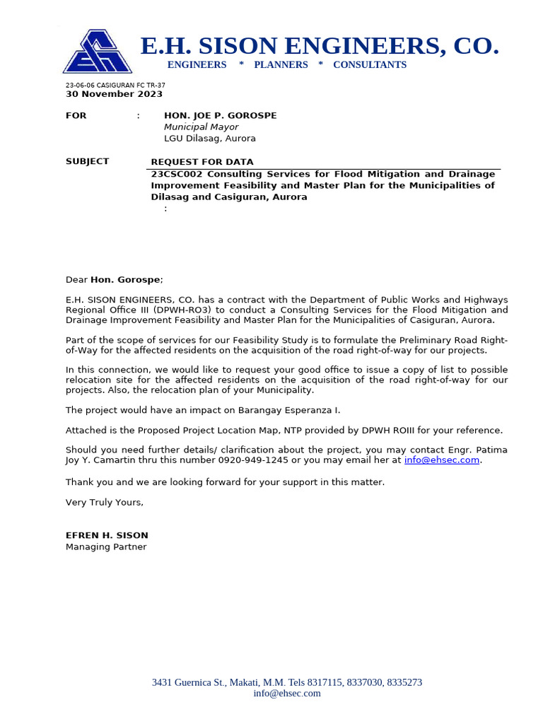 E.H. Sison Engineers, Co | PDF