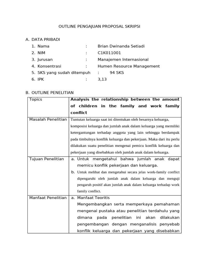 Format Outline | PDF
