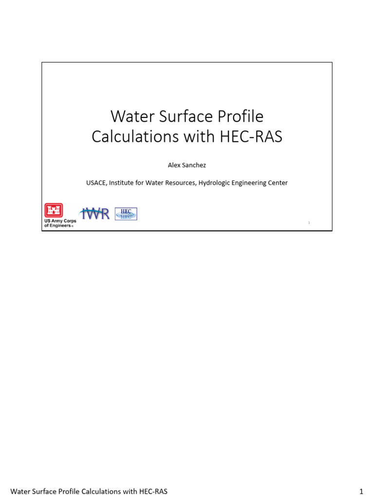 1.6+L+ +Water+Surface+Profile+Calculations | PDF
