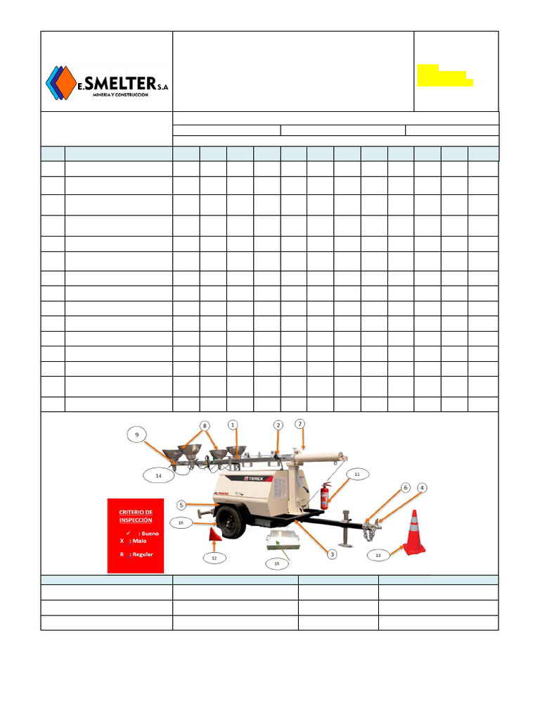 CHECK LIST DE LUMINARIAS | PDF