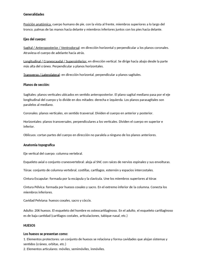 Resumen Generalidades | PDF