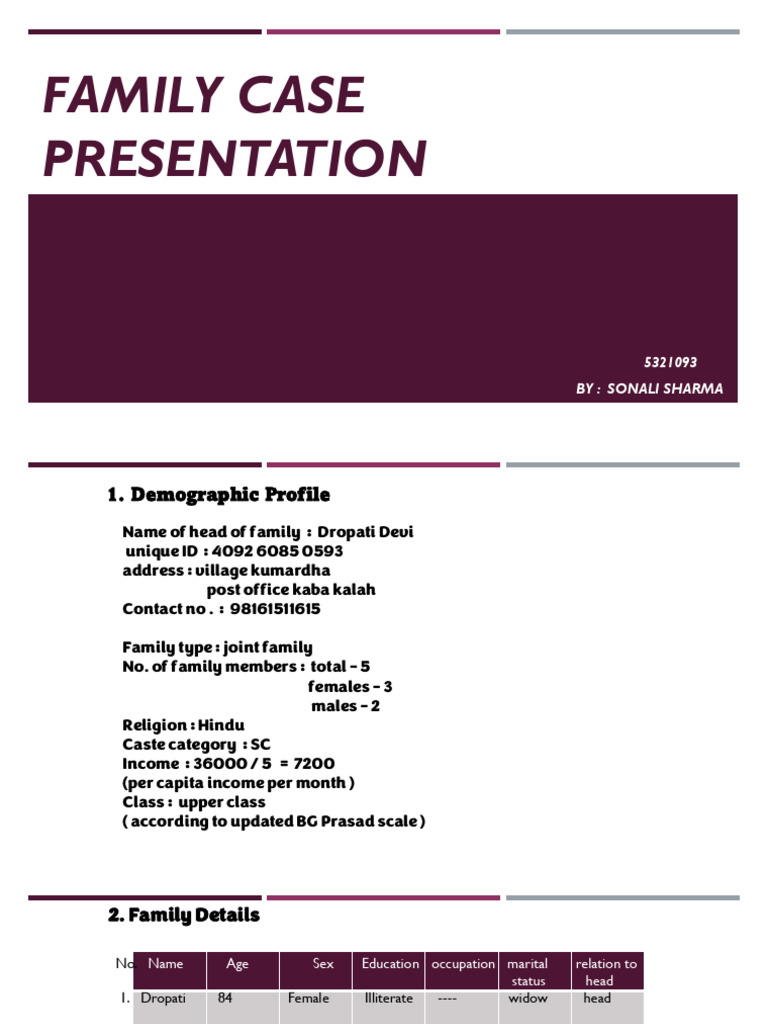 Family Case | PDF | Dieting | Cooking, Food & Wine