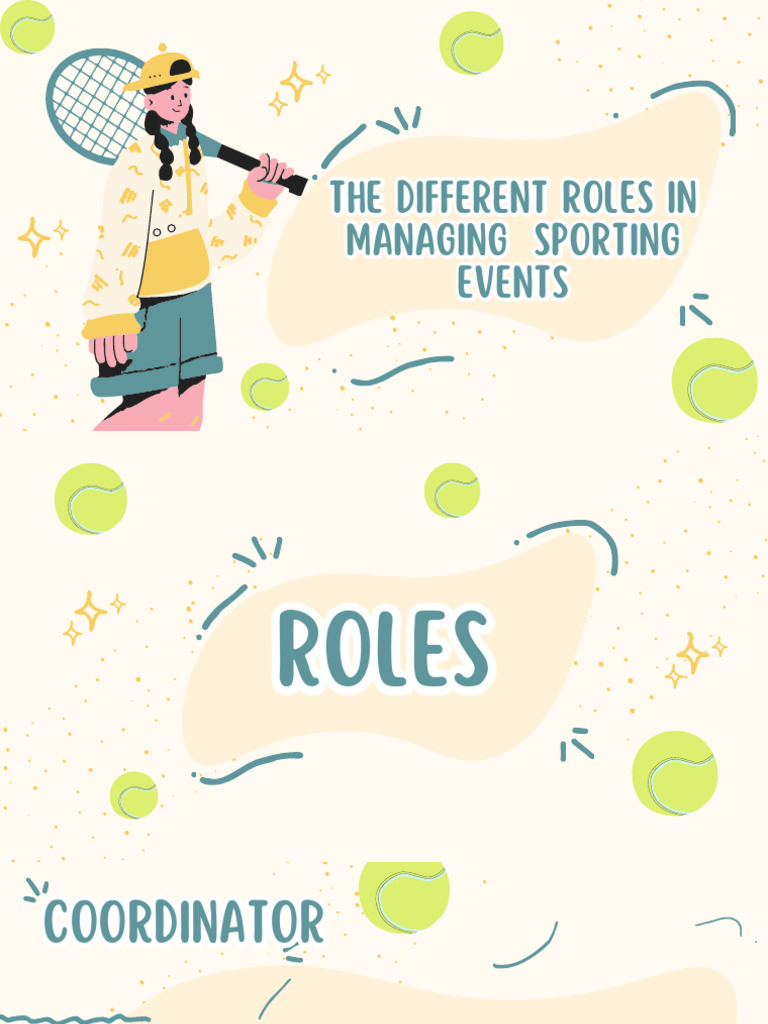 The Different Roles in Managing Sporting Events | PDF