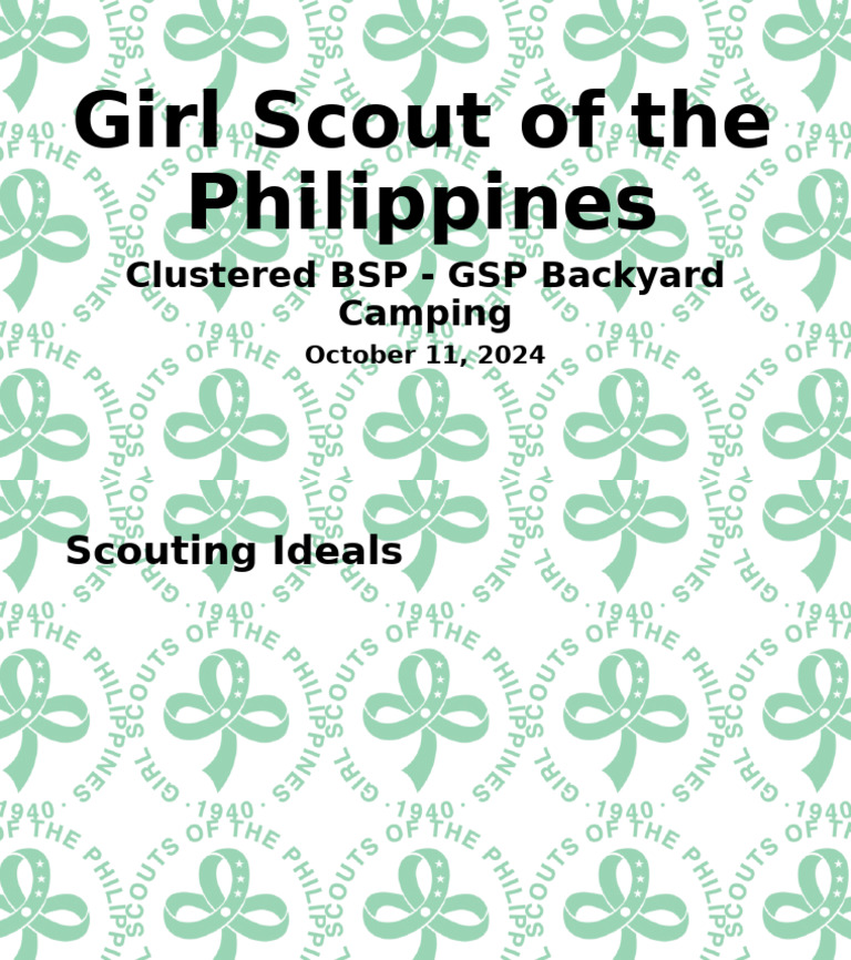 Girl Scout of The Philippines PPP | PDF