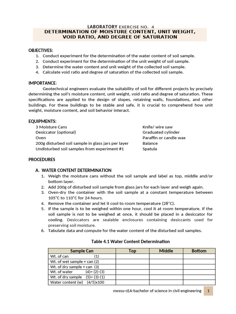 SOIL MECHANICS LABORATORY MANUAL 10TH EDITION PDF visual data 5