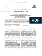 Bioremediation Potential of Spirulina: Toxicity and Biosorption Studies of Lead