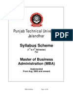 MBA Syllabus