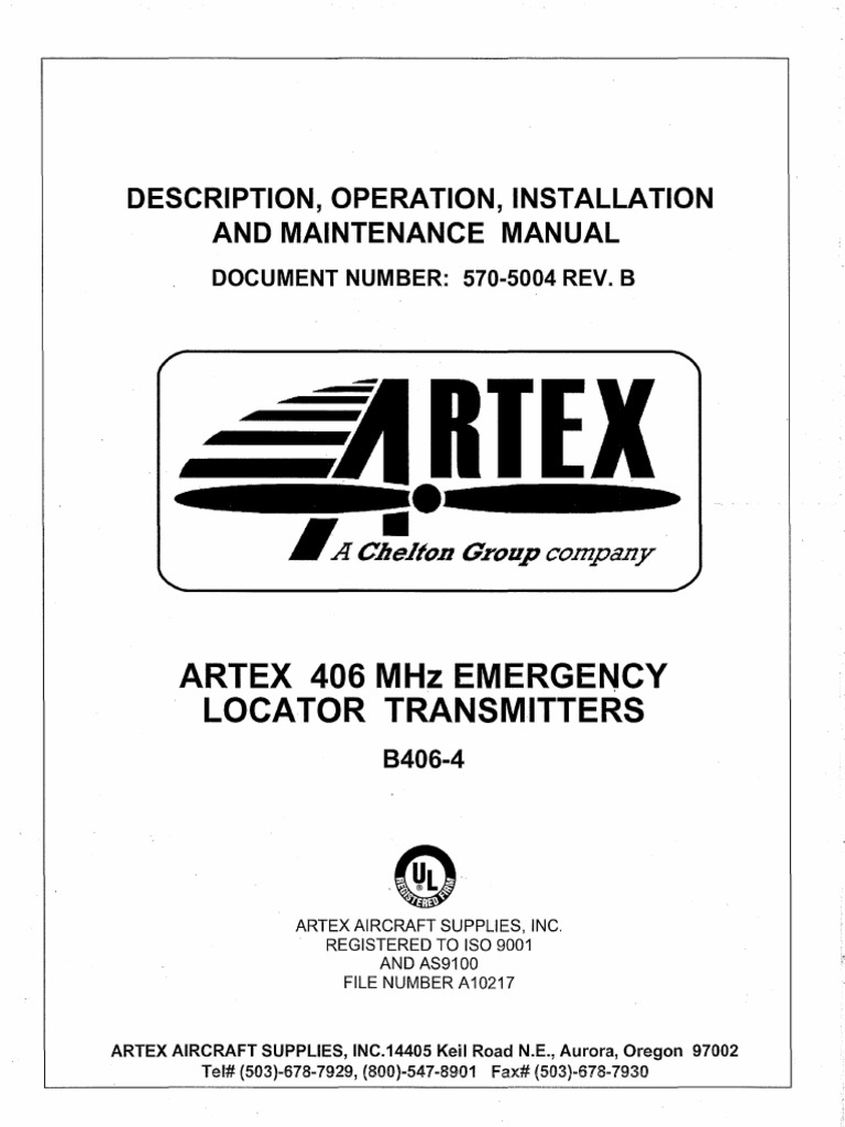 B406-4 570-5004 Manual | PDF