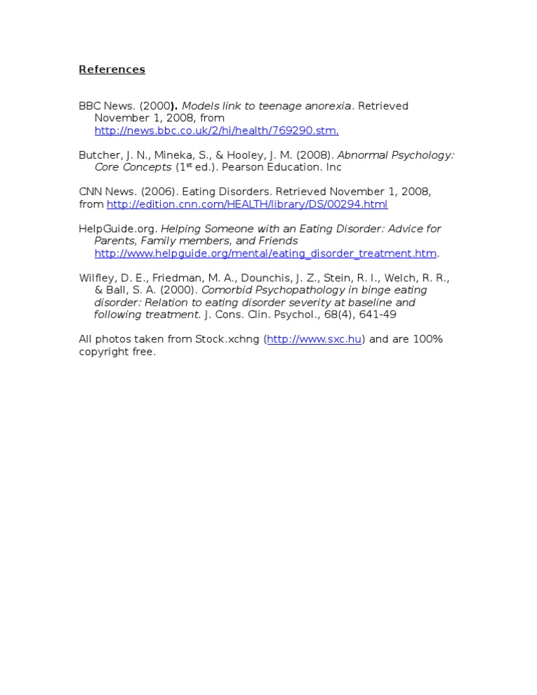 Reference List | PDF | Self-Improvement | Wellness