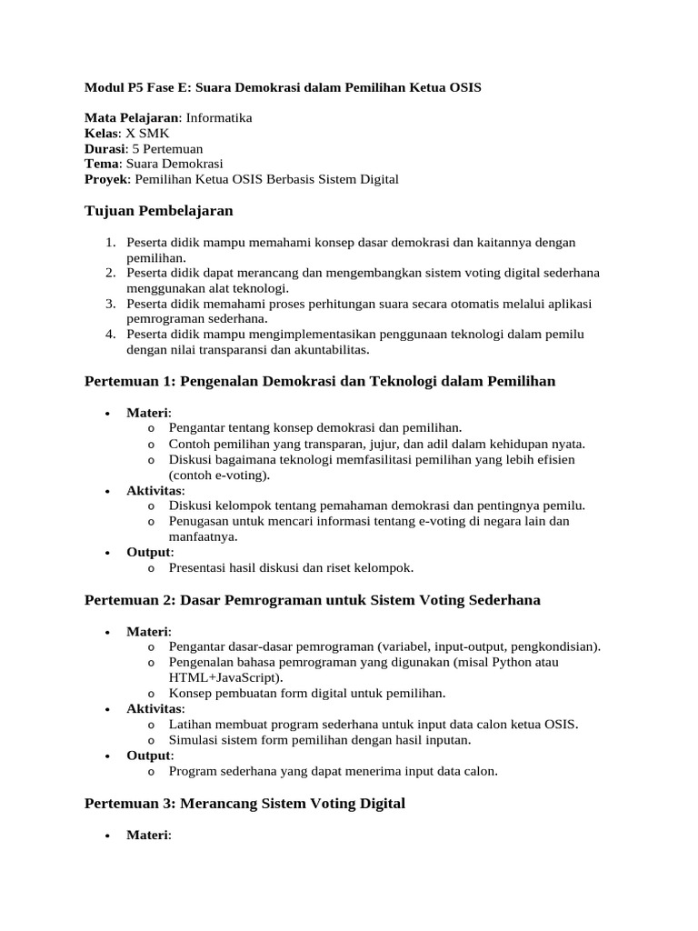 Mapel Informatika | PDF