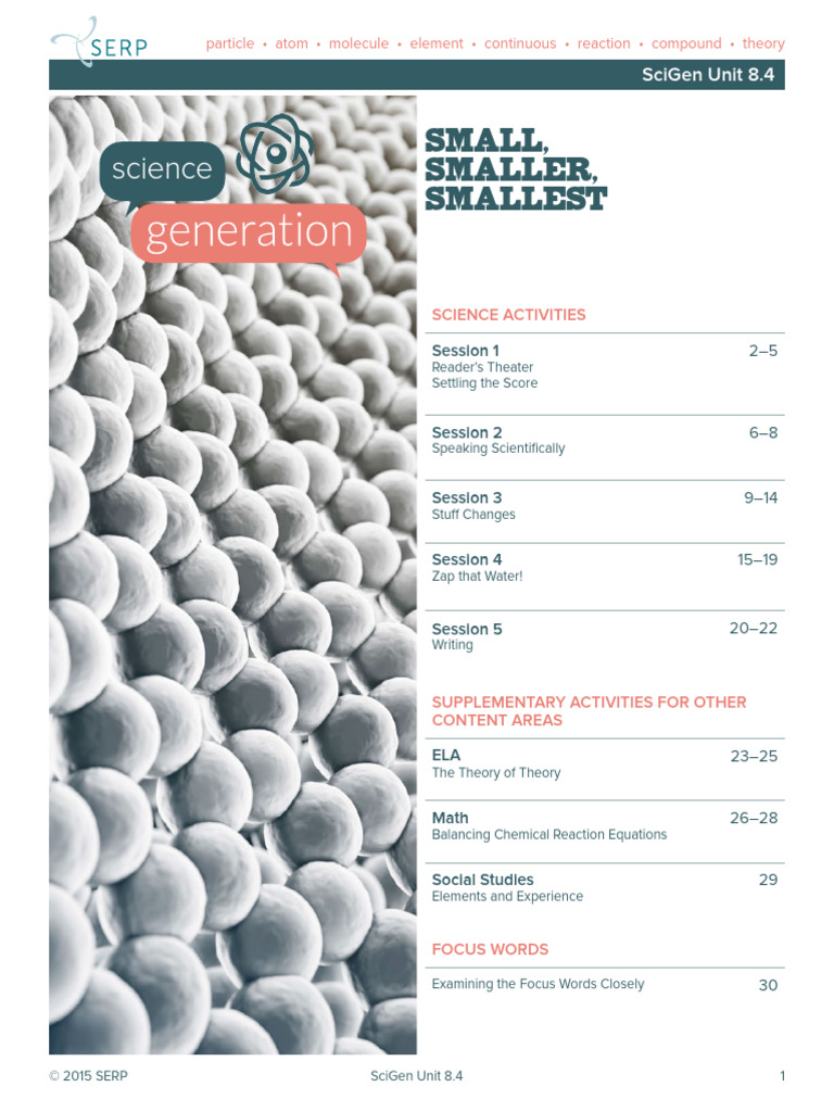 SciGen 8.4 Student | PDF