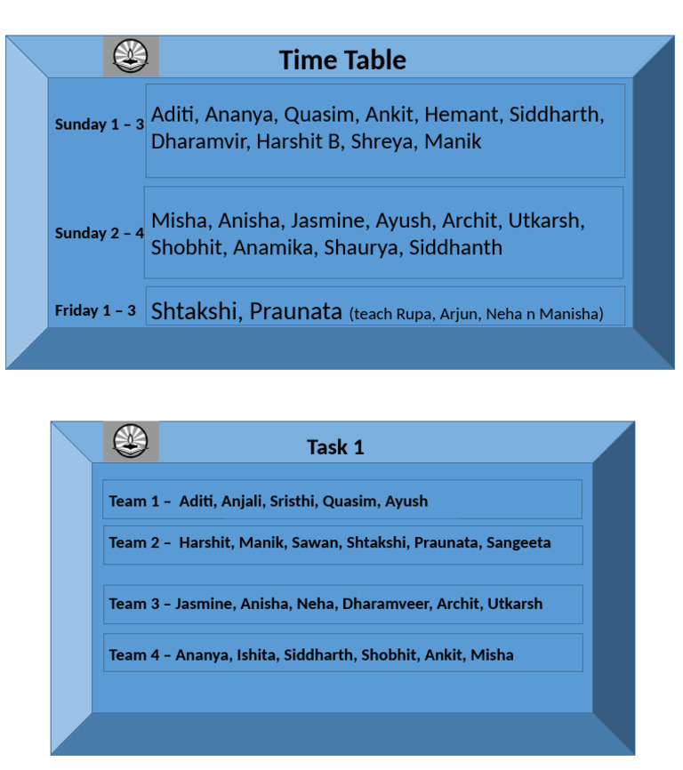 Time Table | PDF