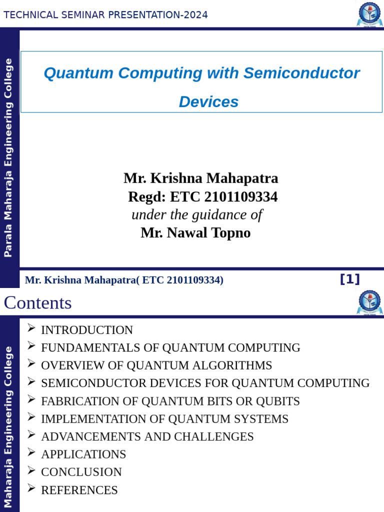 Quantum Computing with Semiconductors | PDF | Quantum Computing | Computing
