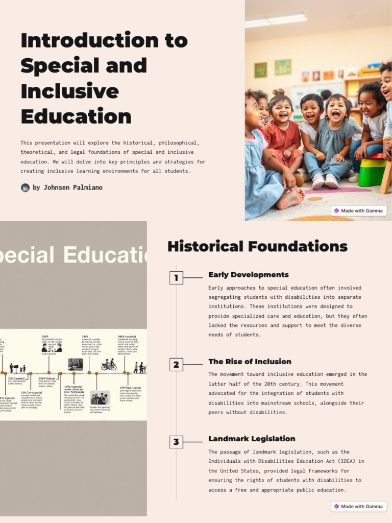 Foundations of Inclusive Education | PDF | Inclusion (Education ...