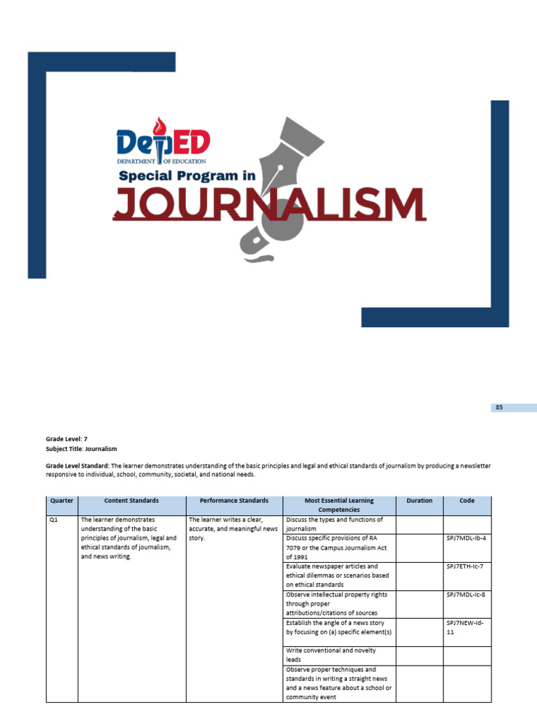 SPJ Code and Journalism Standards | PDF | Journalism | Learning