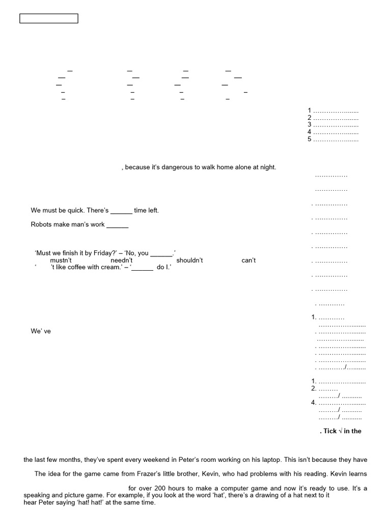Mock test 5 g6 pdf