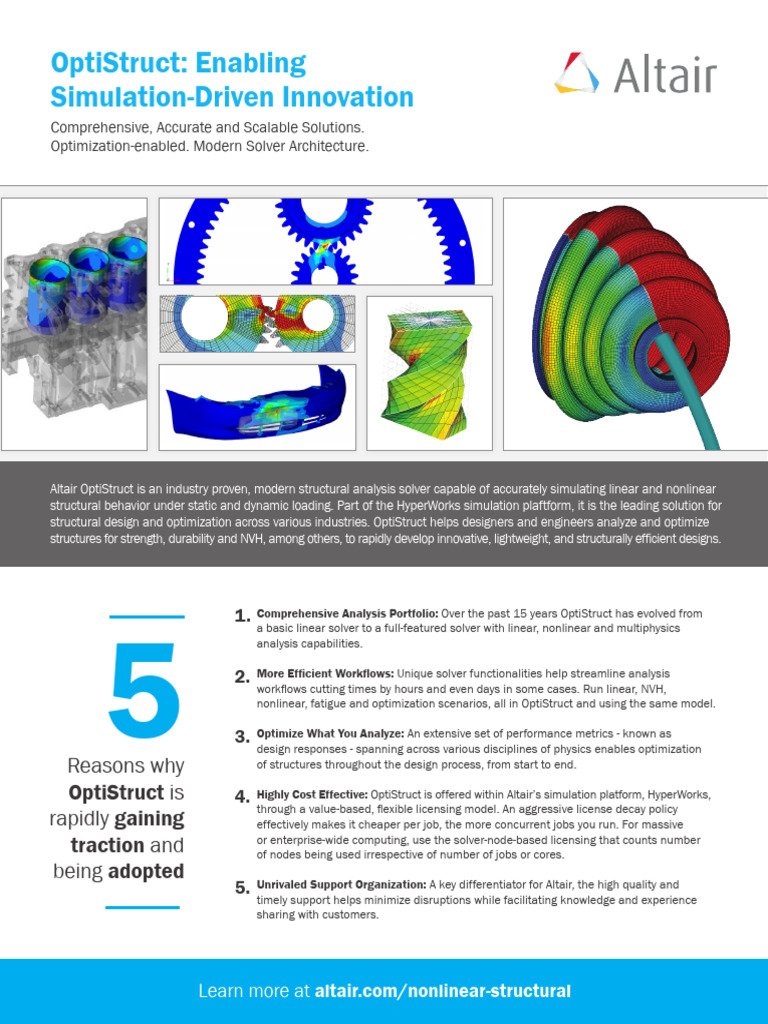 FINAL HyperWorks 0035 Datasheet OptiStructforAbaqus | PDF