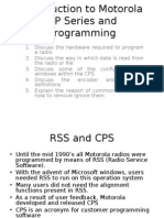 Introduction to Motorola GP Series and Programming